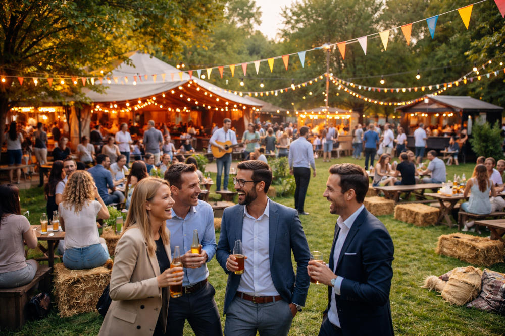 Hoe je voor een bedrijfsevenement een festivalvibe regelt