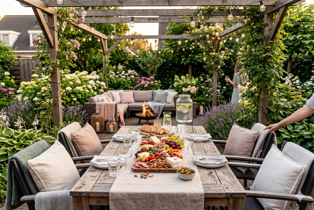 Gasten ontvangen in de tuin: tips voor een gezellige tuin