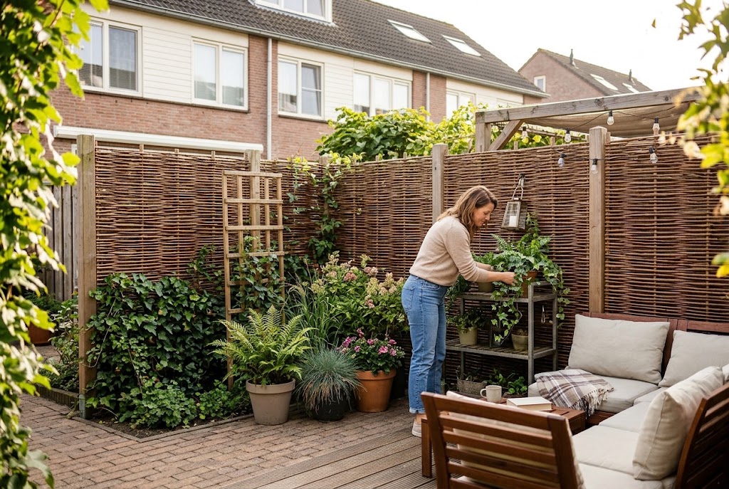 Meer privacy en sfeer met een natuurlijk tuinscherm