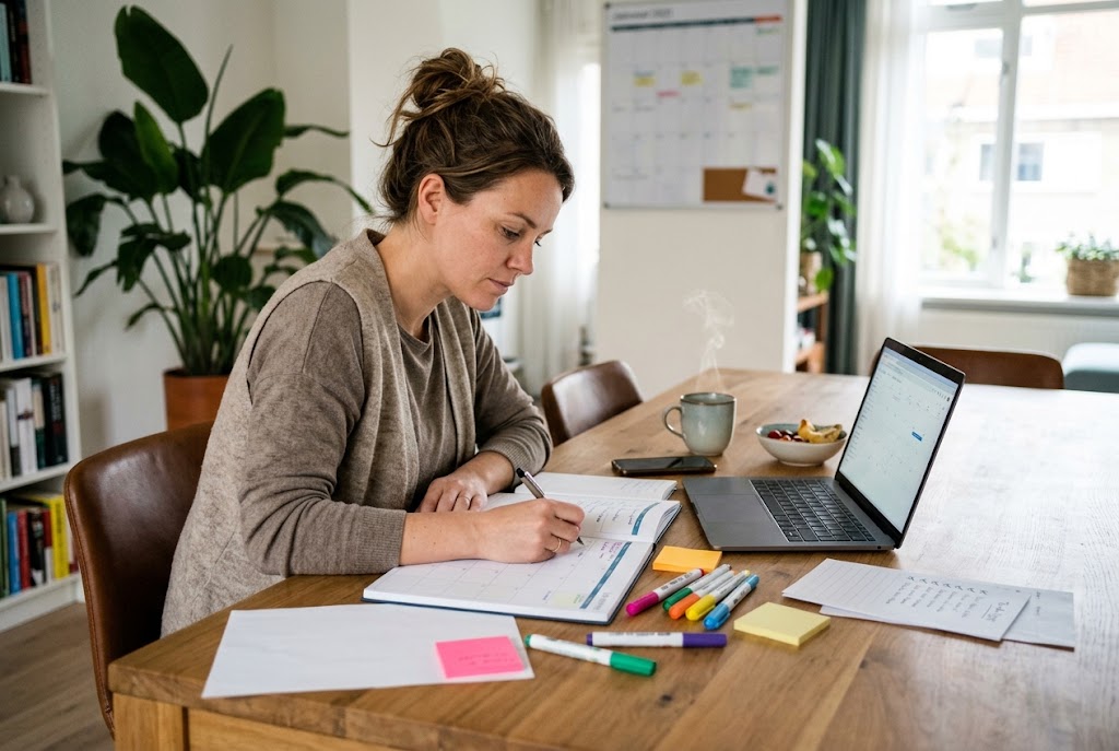 5 tips om structuur te brengen in een drukke week