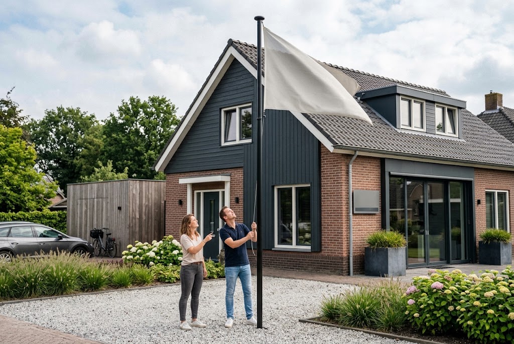 Een vlaggenmast die past bij jouw huis of bedrijf