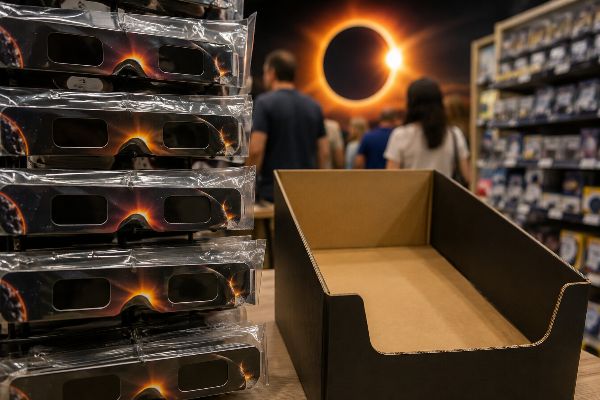 Eclipsbrillen vliegen de winkels uit